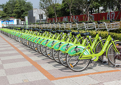 宿州市公共自行車站點照片